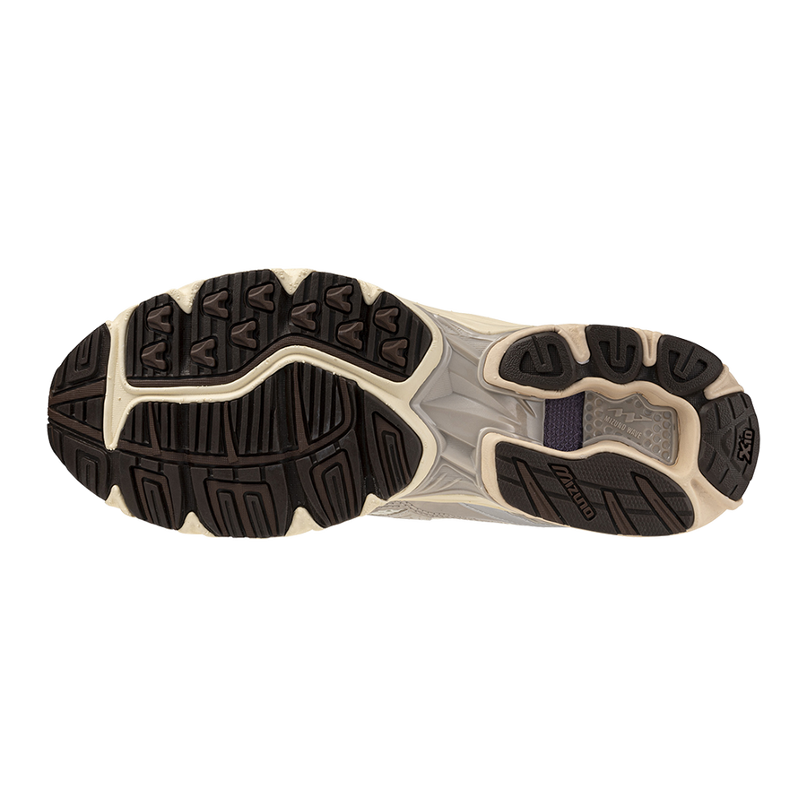 Mizuno WAVE RIDER 10 Mizuno snow white/silver cloud/chicory coffee
